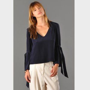 Merritt Charles Navy Millan Blouse